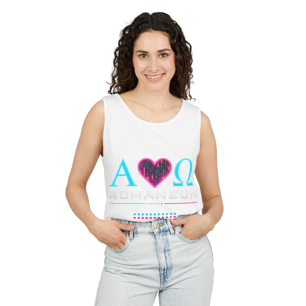 Christian Romanum Tank Top — Alpha Heart Omega "God Is Love" Scripture Tank