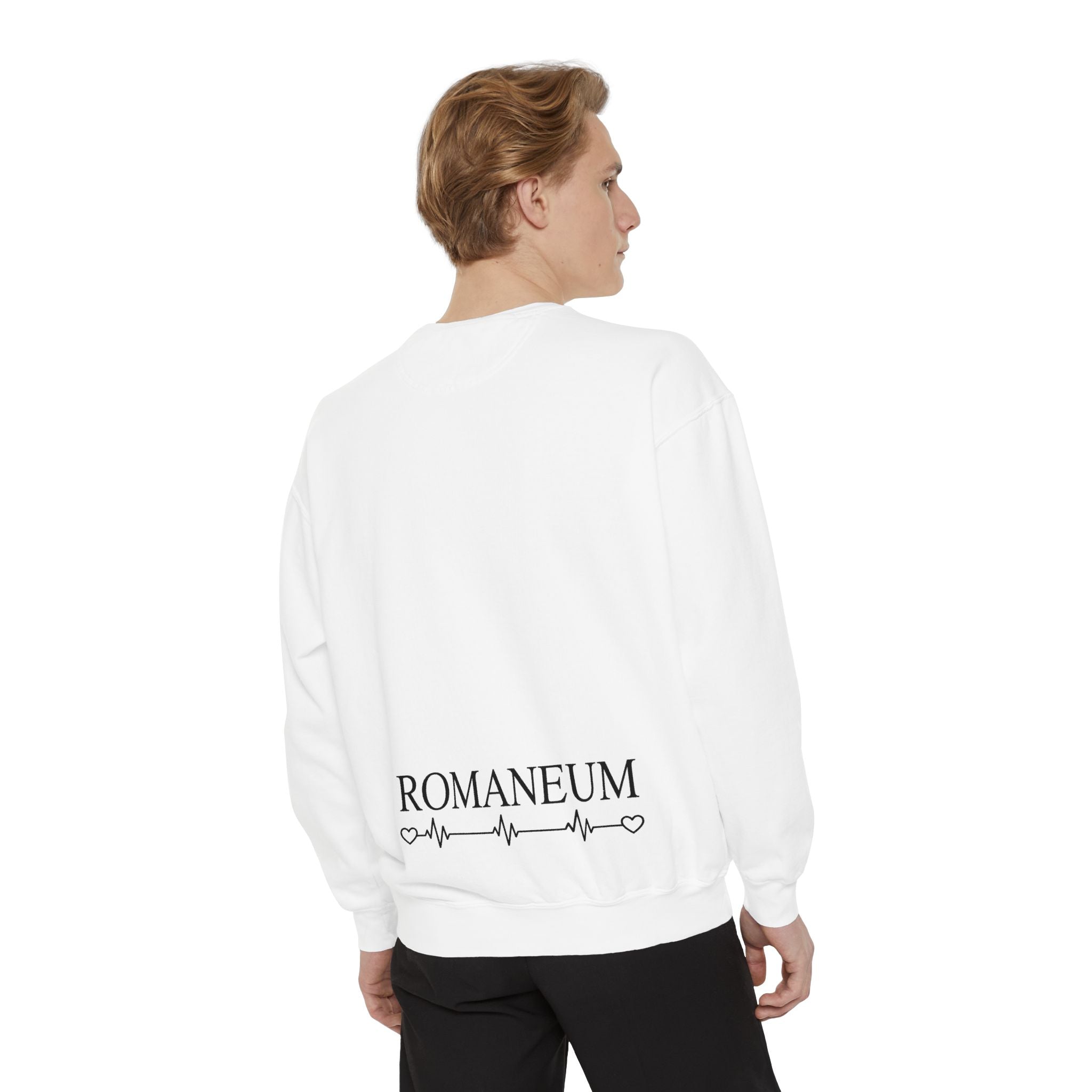 Alpha Omega Heart design sweatshirt | God is Love 1 John 4:8 RomanEum