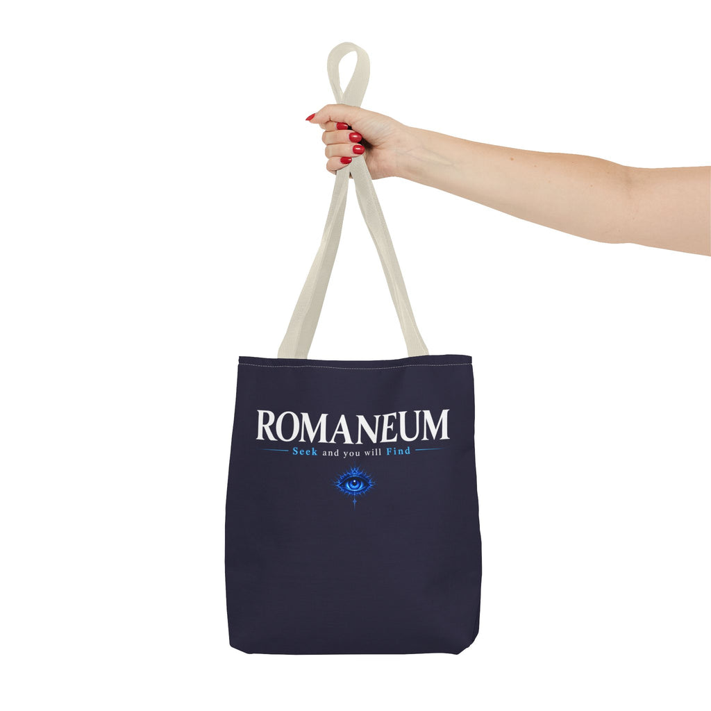 Romanеum Tote Bag — "Seek and You Will Find" Mystical Eye Canvas Tote