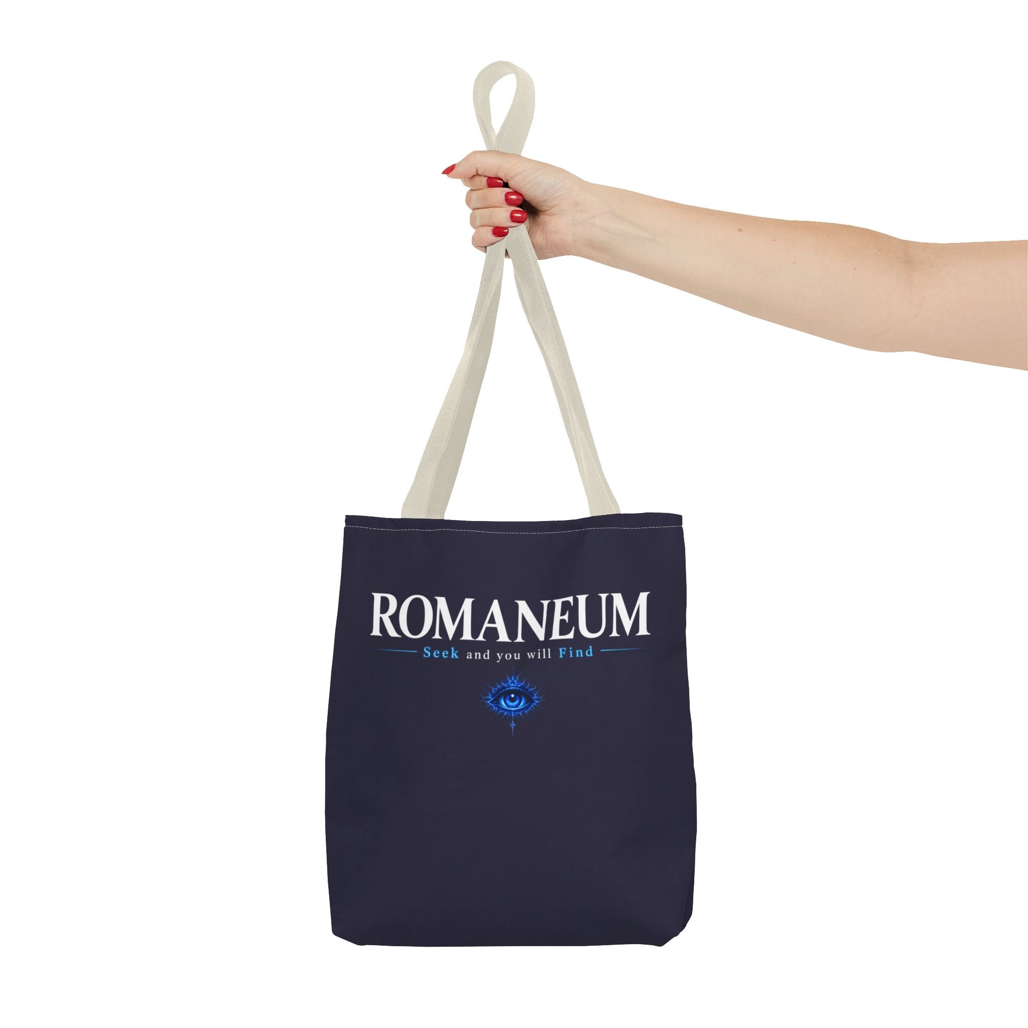 Romanеum Tote Bag — "Seek and You Will Find" Mystical Eye Canvas Tote