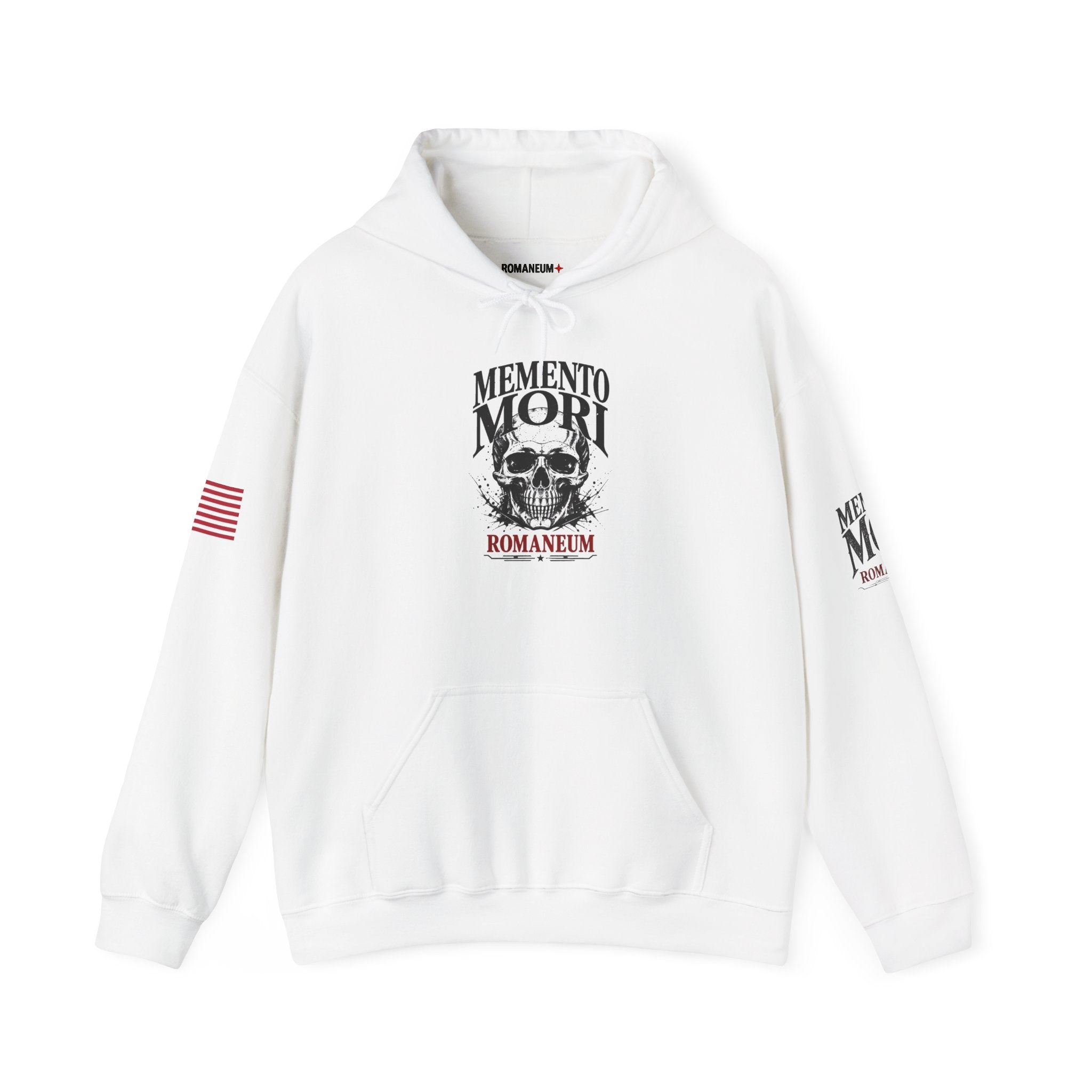 Memento Mori Hoodie — Romaneum Skull Graphic Pullover