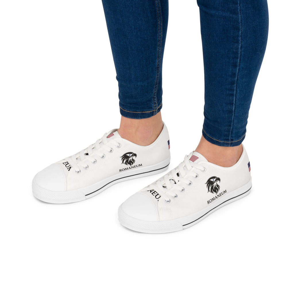 Romananeum Eagle Logo Top Sneakers | American Flag Accent
