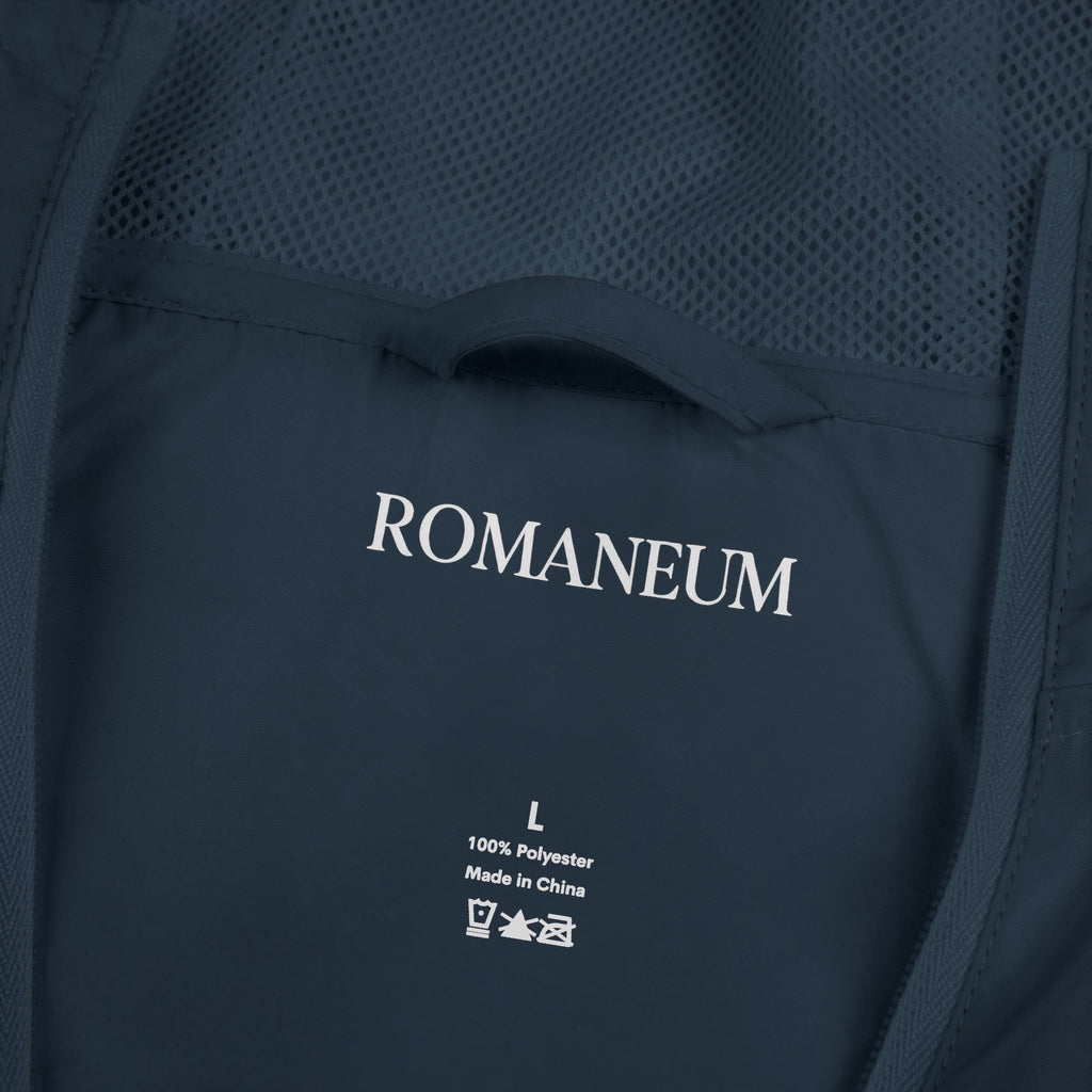 Memento Mori Skull Windbreaker Jacket — Romanum Gothic Hooded Windbreaker