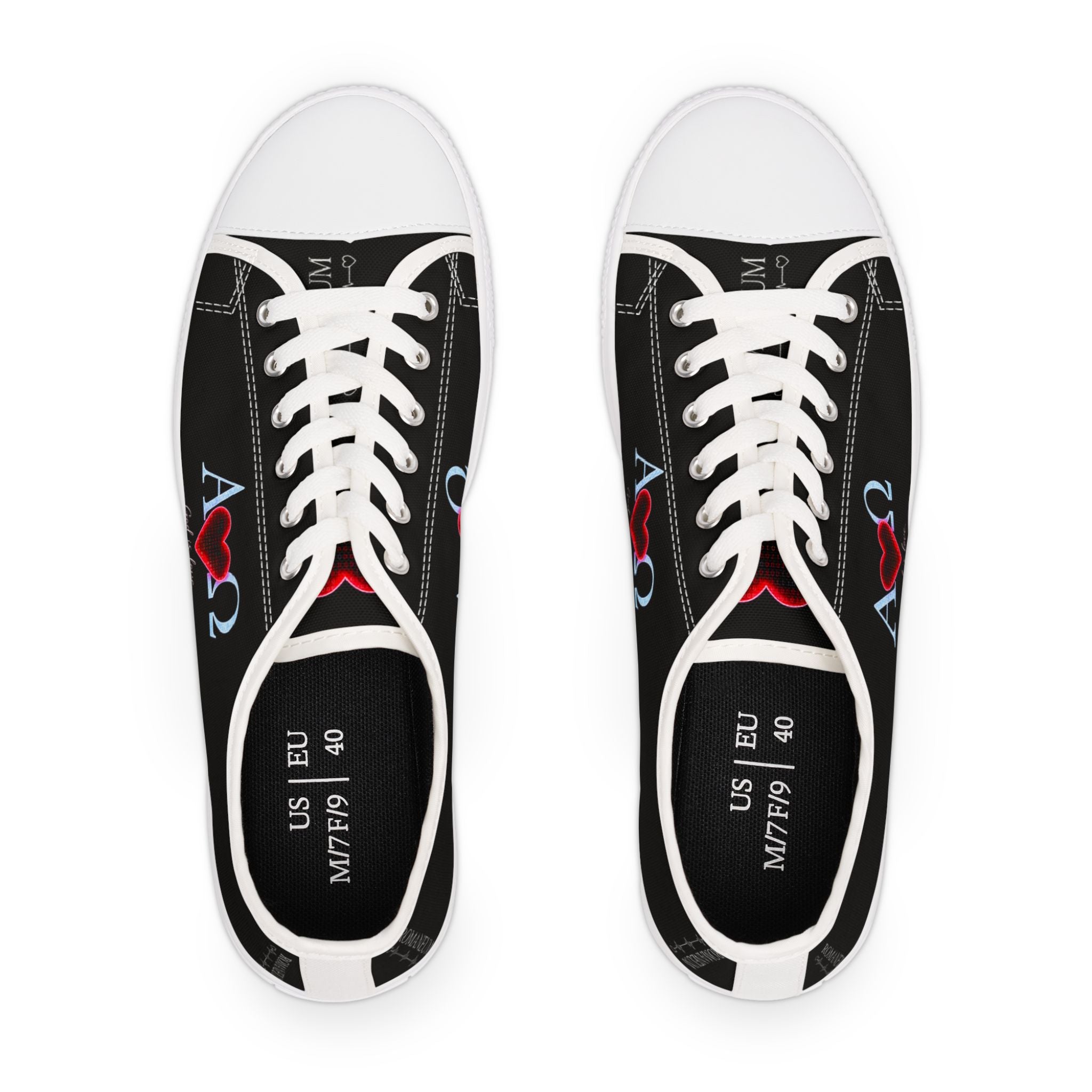 Alpha Omega Heart Sneakers | Christian Faith Low Top Shoes