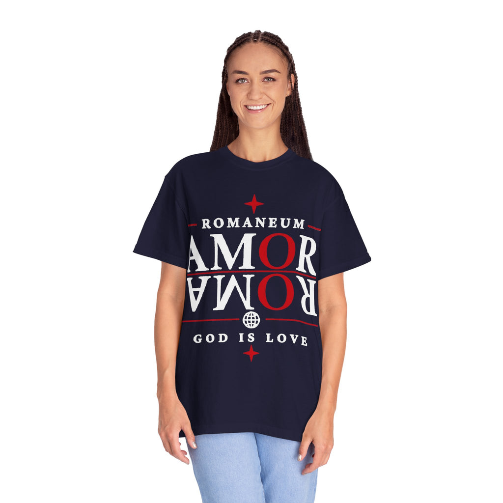 AMOR ROMA Tee — "God Is Love" Graphic T-Shirt