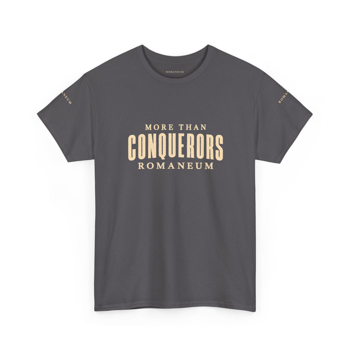 Conquerors Romanum Tee — 'More Than Conquerors' Shirt