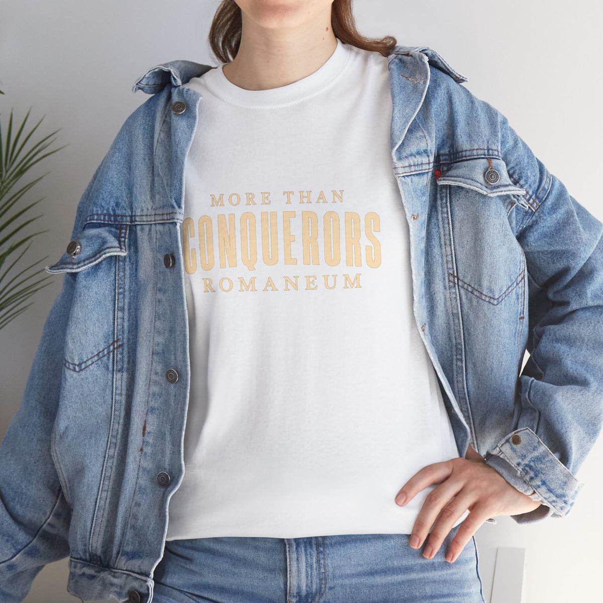 Conquerors Romanum Tee — 'More Than Conquerors' Shirt