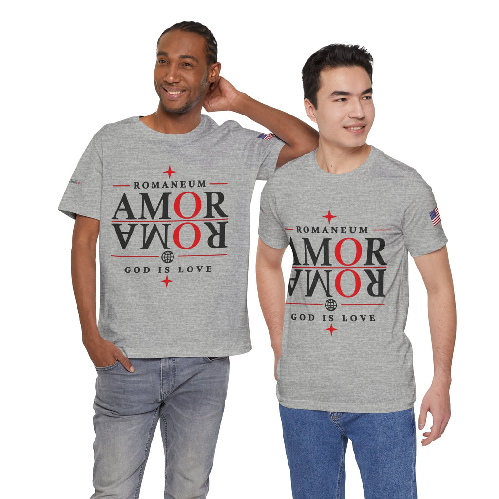 Romaneum 'AMOR/ROMA' God Is Love Graphic Tee