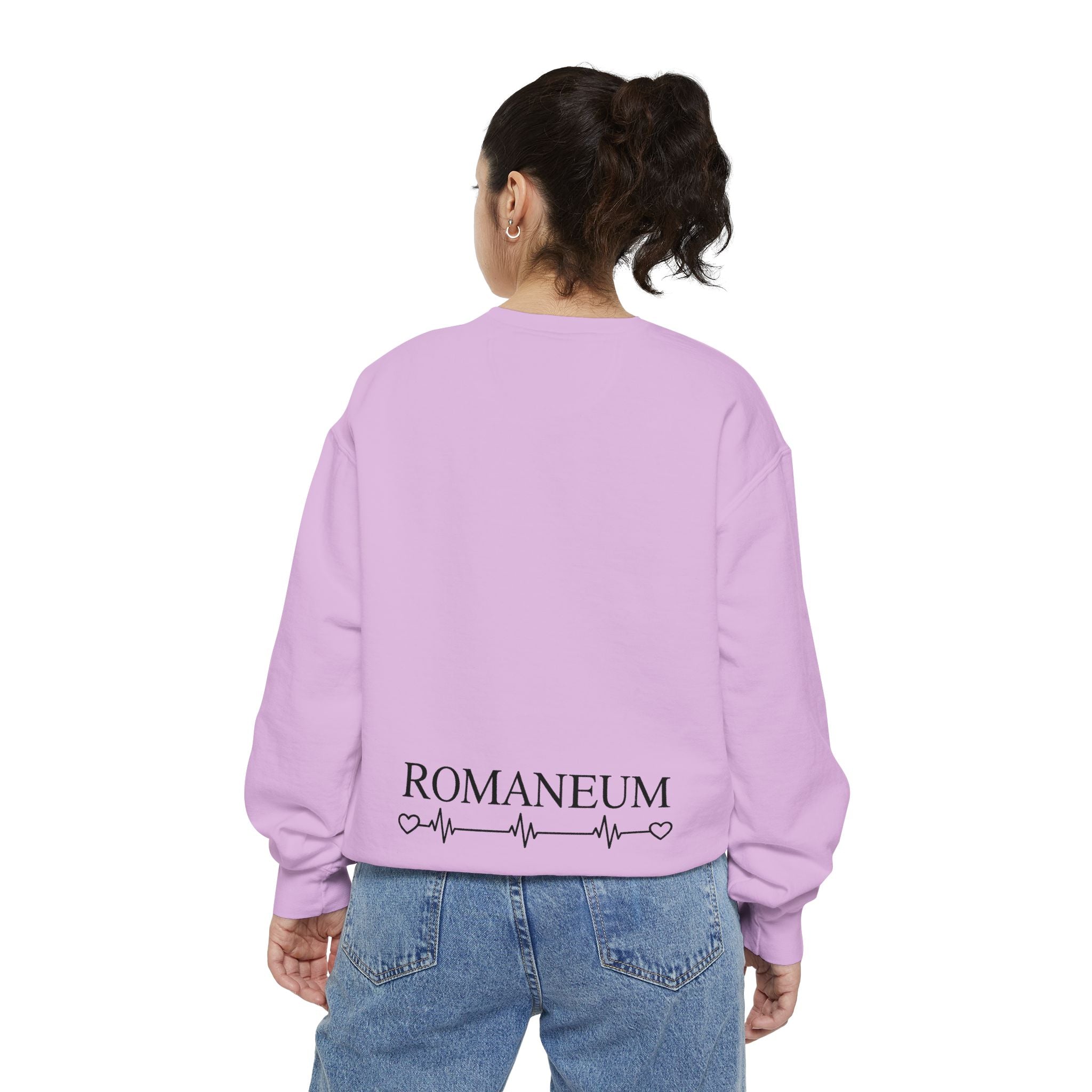 Alpha Omega Heart design sweatshirt | God is Love 1 John 4:8 RomanEum