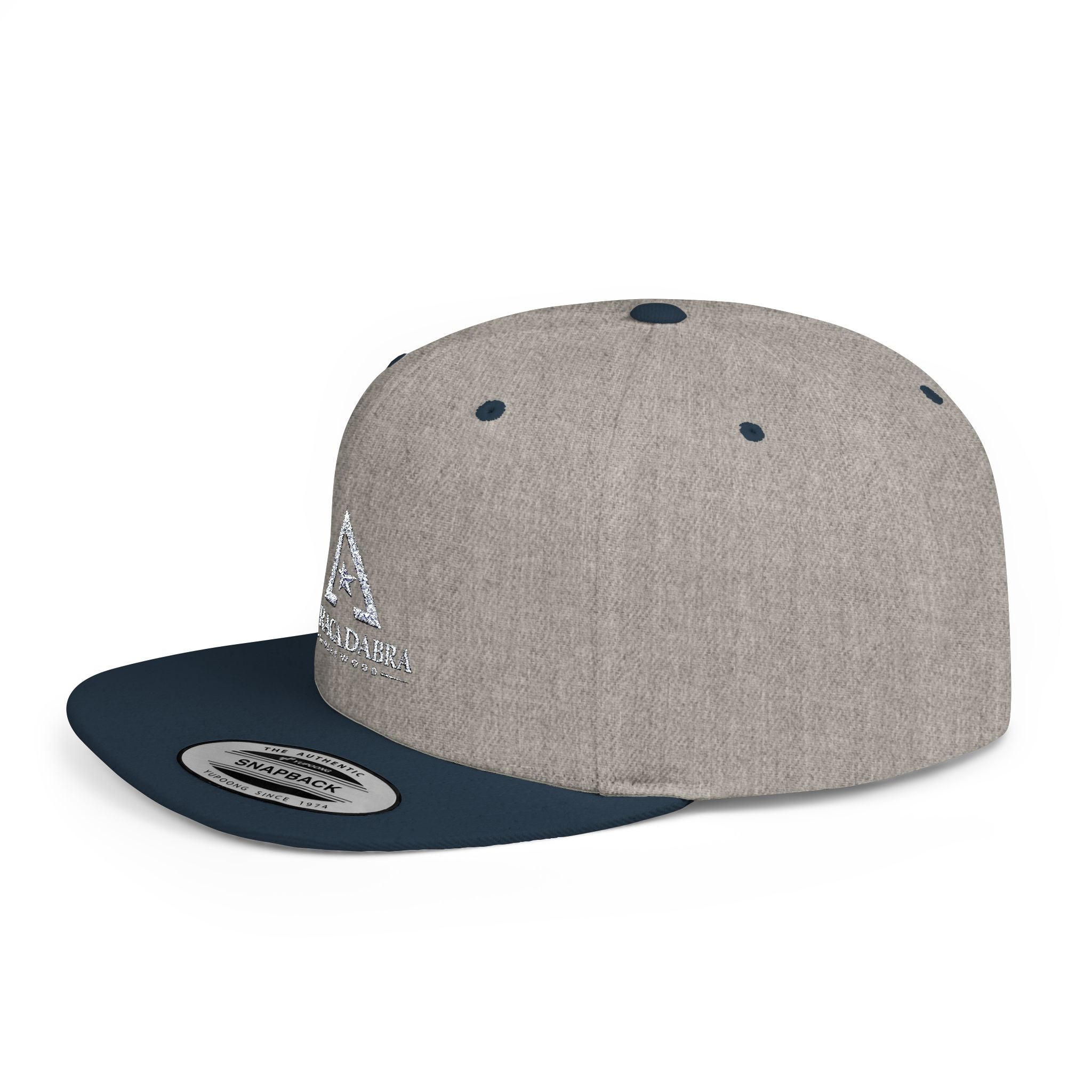 Abracadabra Triangle Snapback Hat — Flat Bill Adjustable Cap