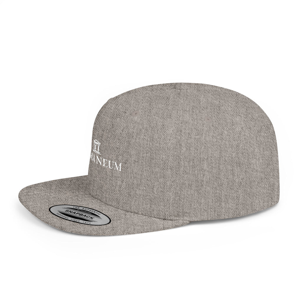 Romaneum Embroidered Flat Bill Snapback Hat