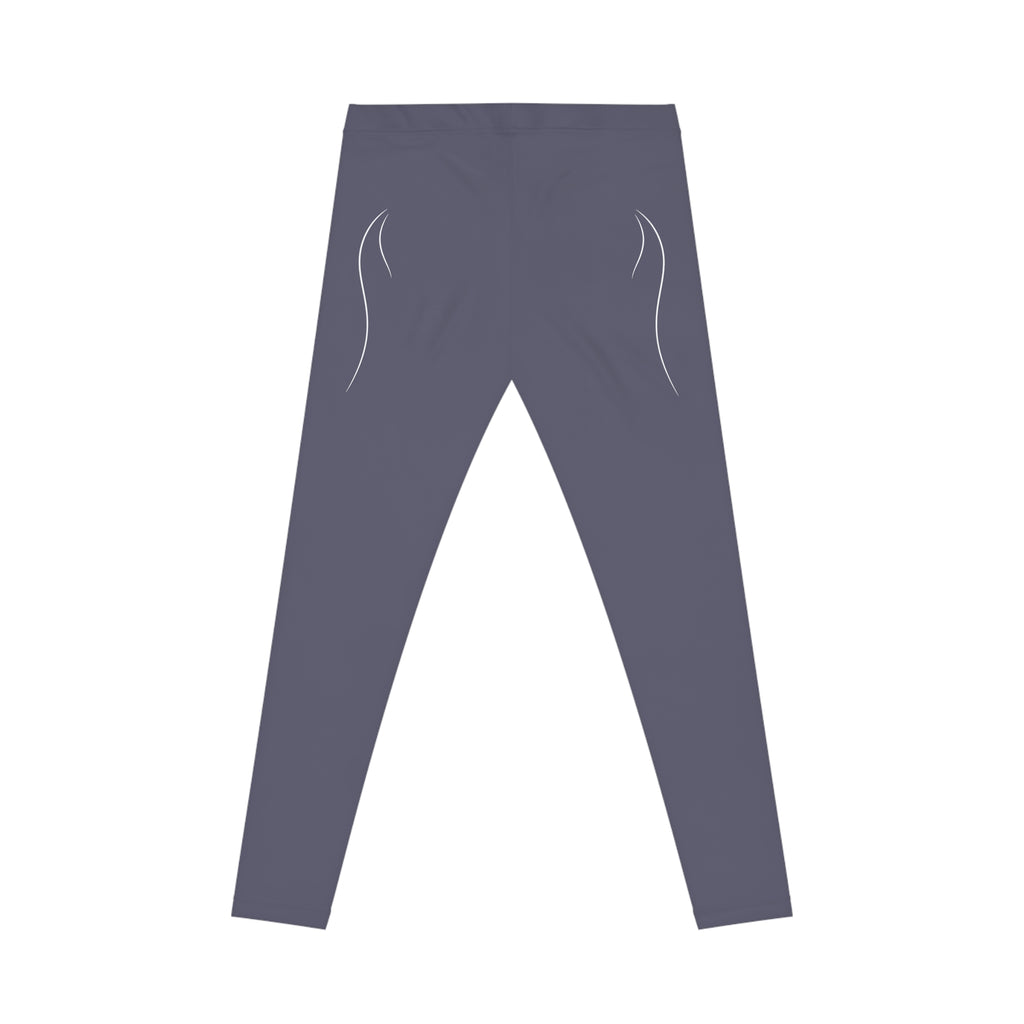 Copy of Women's Black Logo Leggings — ROMANEUM Side Print Activewear