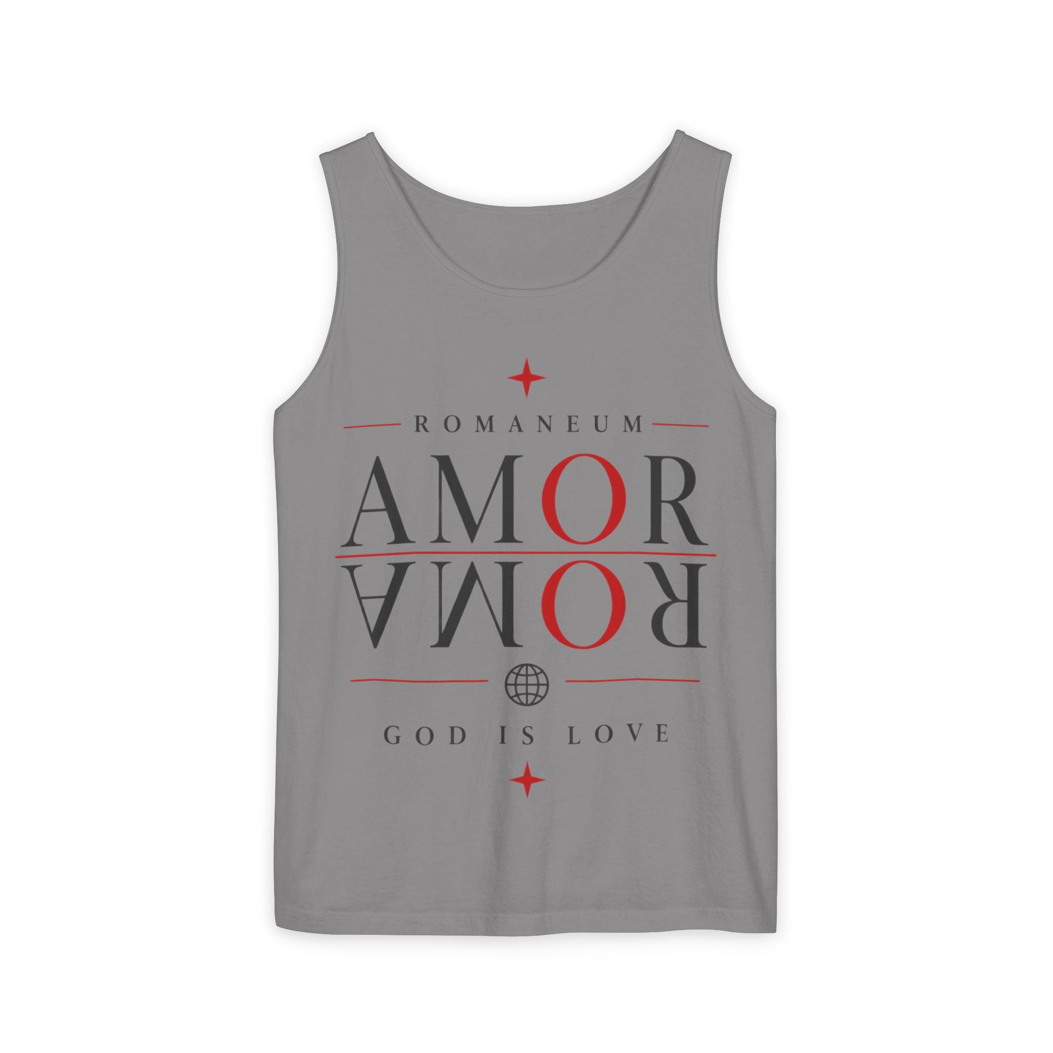 Amor/Roma Romaneum Tank Top — "God Is Love" Graphic Tank