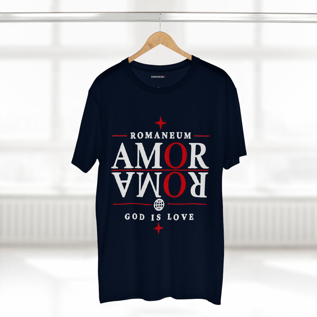 Romaneum AMOR/ROMA Tee — God Is Love Christian T‑Shirt