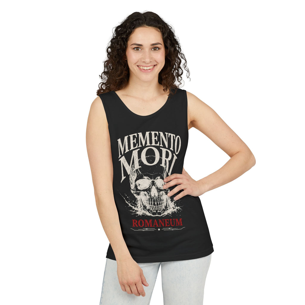 Memento Mori Skull Tank Top — Romaneum Vintage-Style Reminder Tank