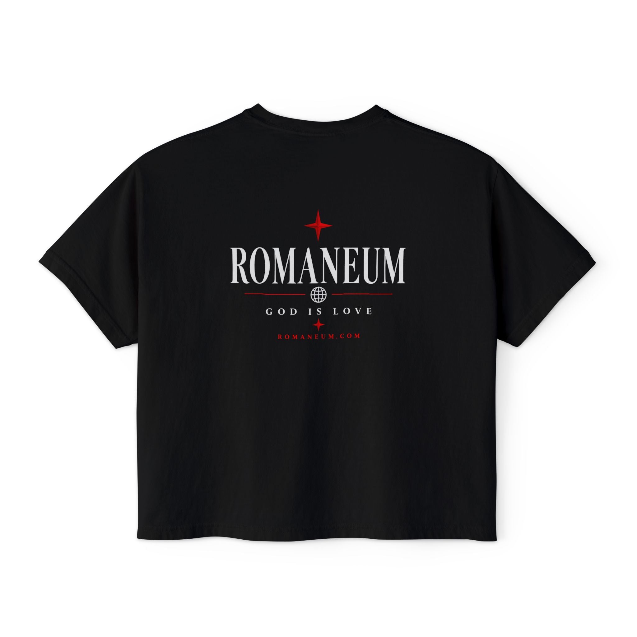Christian Amor Amor Boxy Tee — "Amor" Graphic Crop Tee (God Is Love)