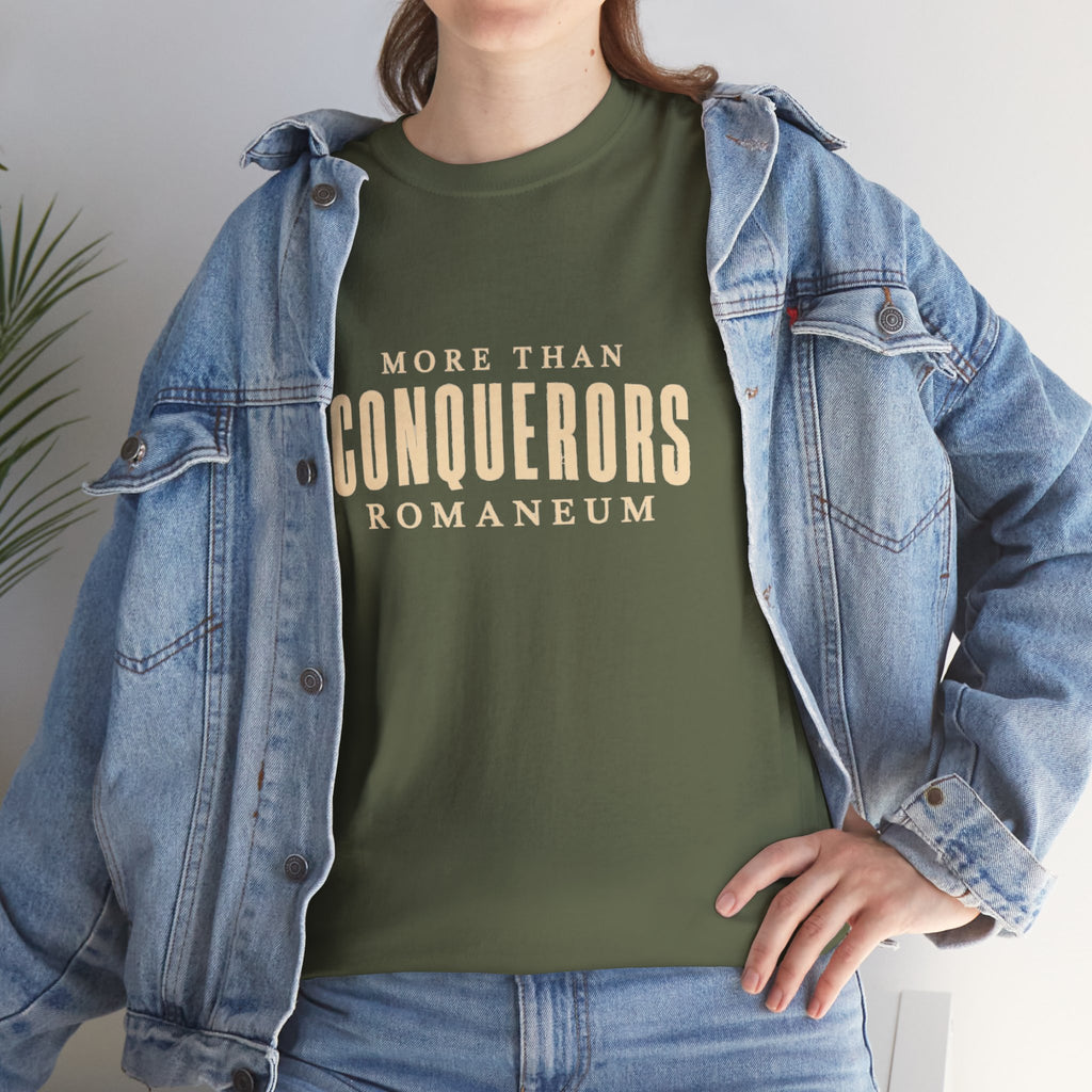 Conquerors Romanum Tee — 'More Than Conquerors' Shirt