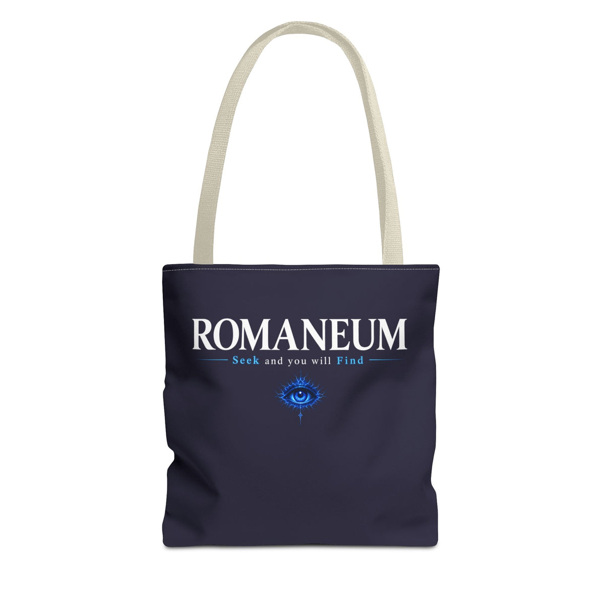 Romanеum Tote Bag — "Seek and You Will Find" Mystical Eye Canvas Tote