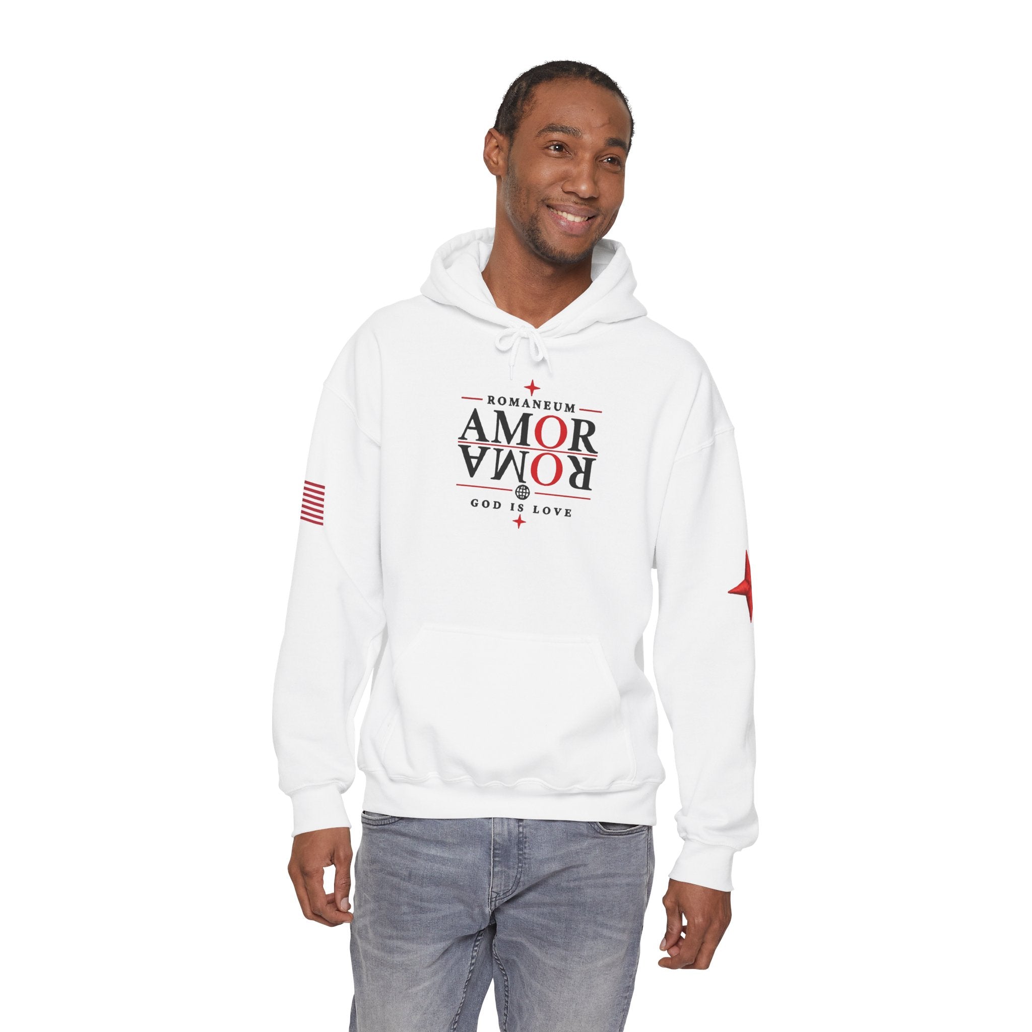 Romaneum ‘Amor’ Hoodie — God Is Love Graphic Sweatshirt
