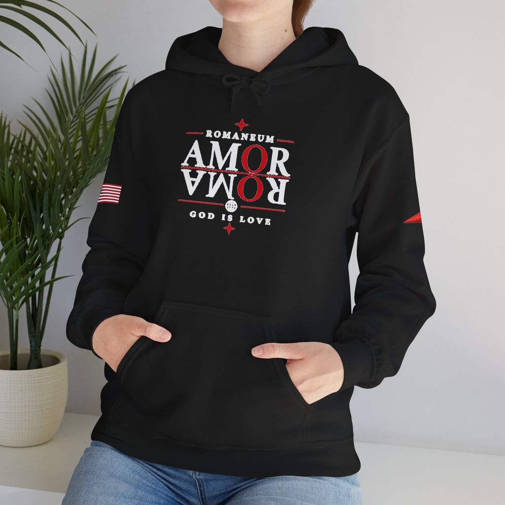 Romaneum ‘Amor’ Hoodie — God Is Love Graphic Sweatshirt