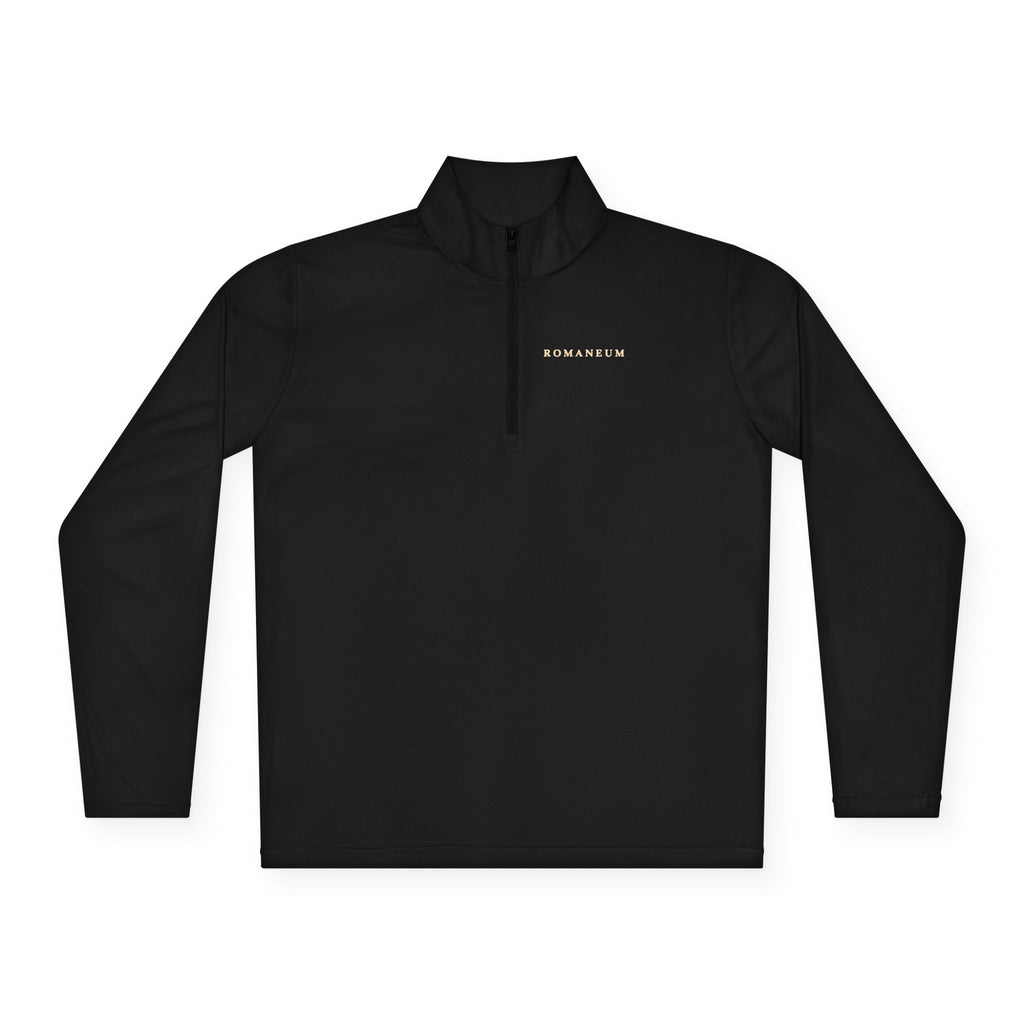 Quarter-Zip Pullover — Retro 'Conquerors Romaneum' Vintage Roman Graphic