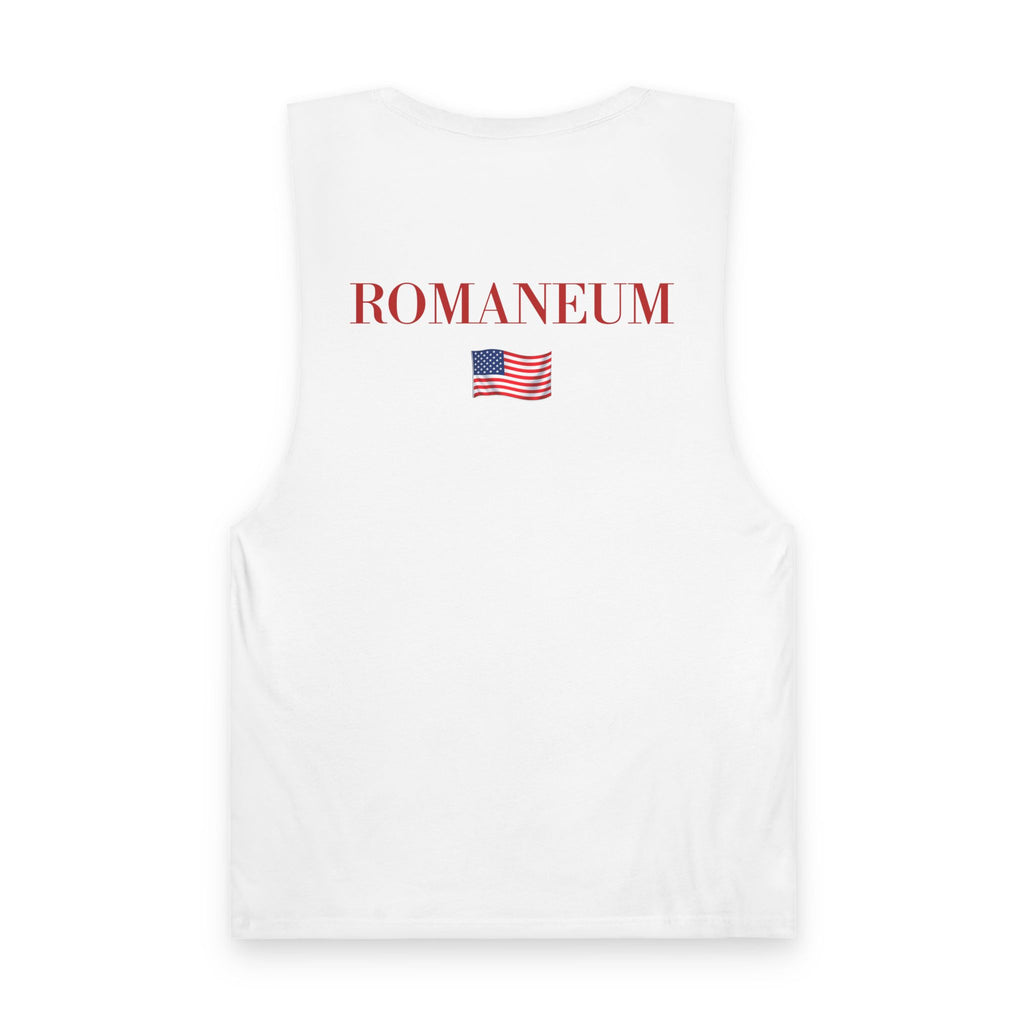God Bless America Eagle Tank Top — Patriotic Romaneum USA Flag Muscle Tee