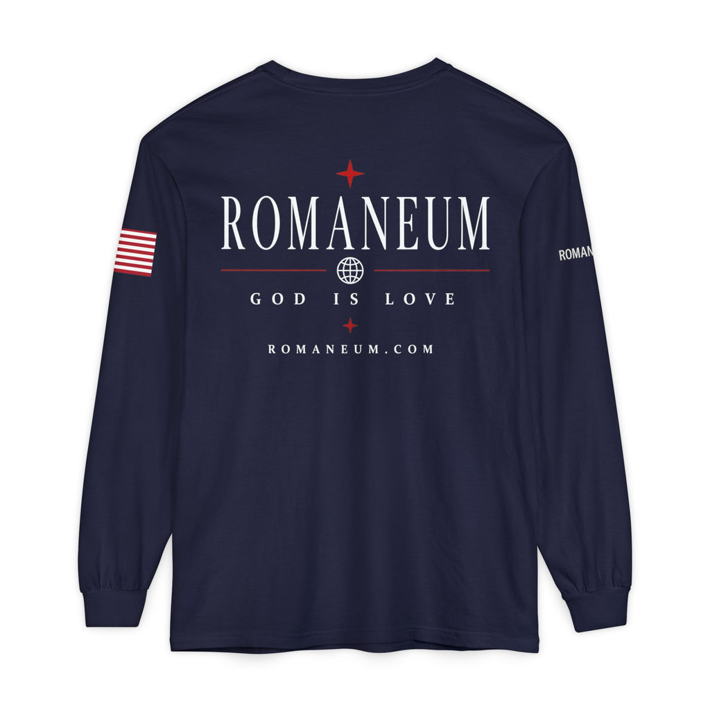 Romaneum "AMOR/ROMA" Long Sleeve Tee — God Is Love Graphic Shirt