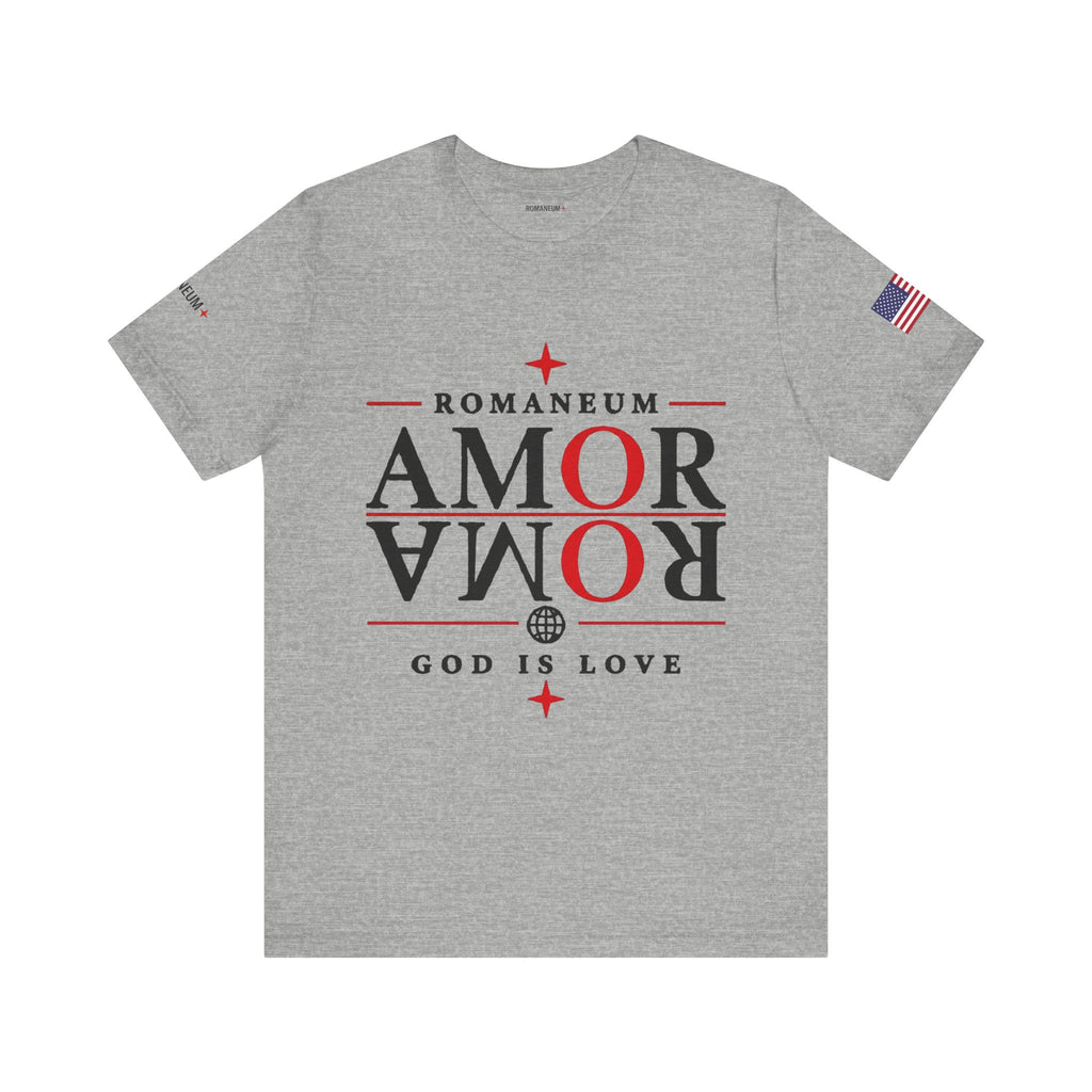 Romaneum 'AMOR/ROMA' God Is Love Graphic Tee