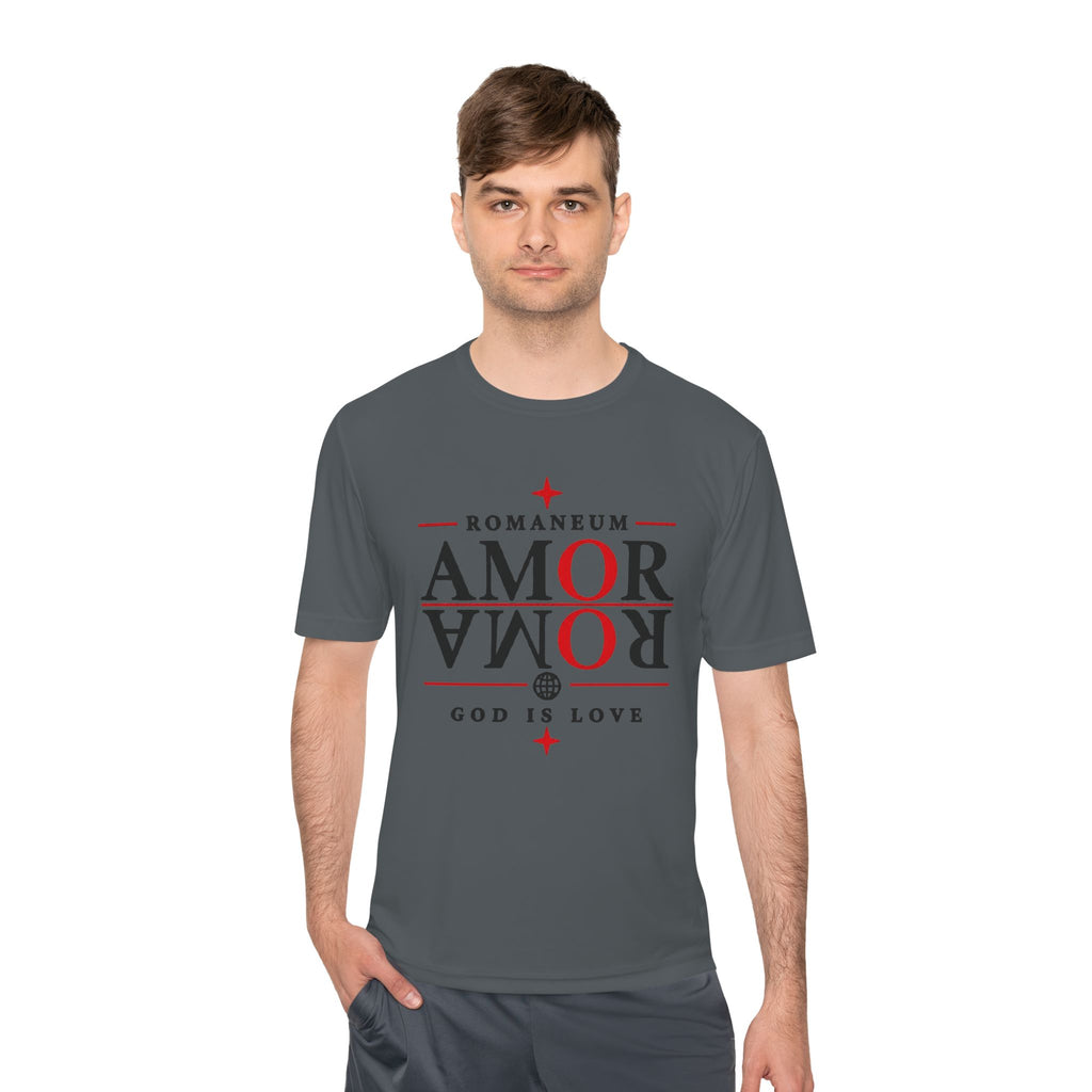 Romaneum AMOR Reversible Graphic Tee — "God Is Love" Christian Scripture Shirt