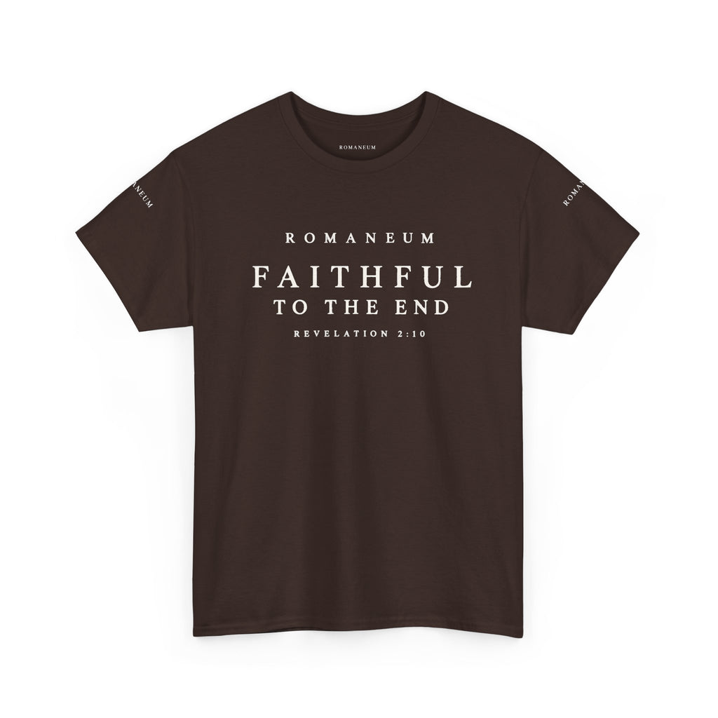 Faithful to the End Tee — 'Romaneum'