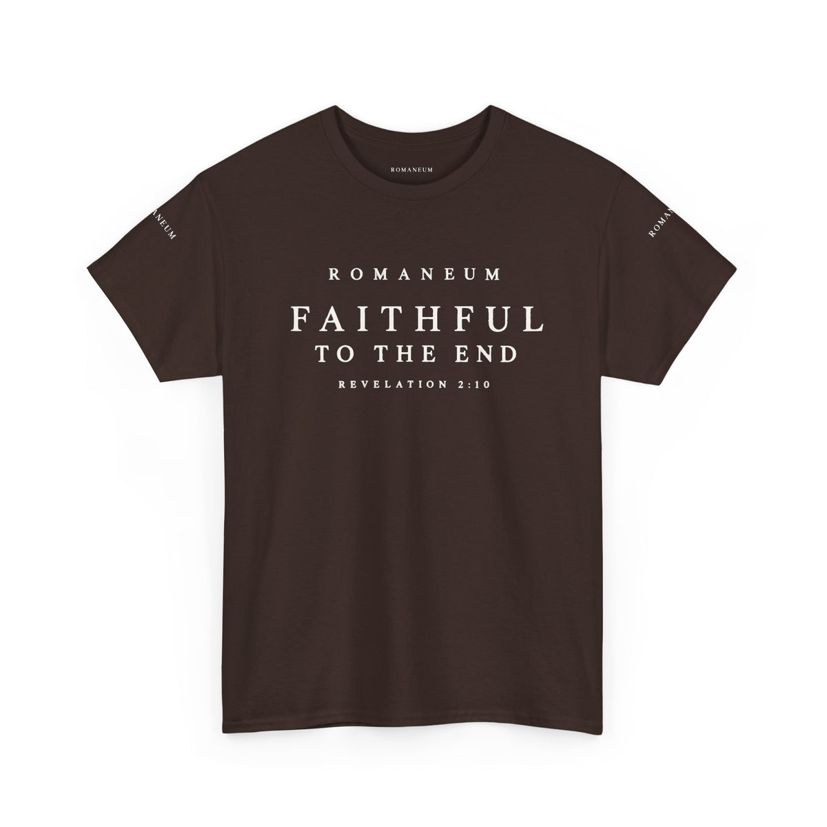 Faithful to the End Tee — 'Romaneum'