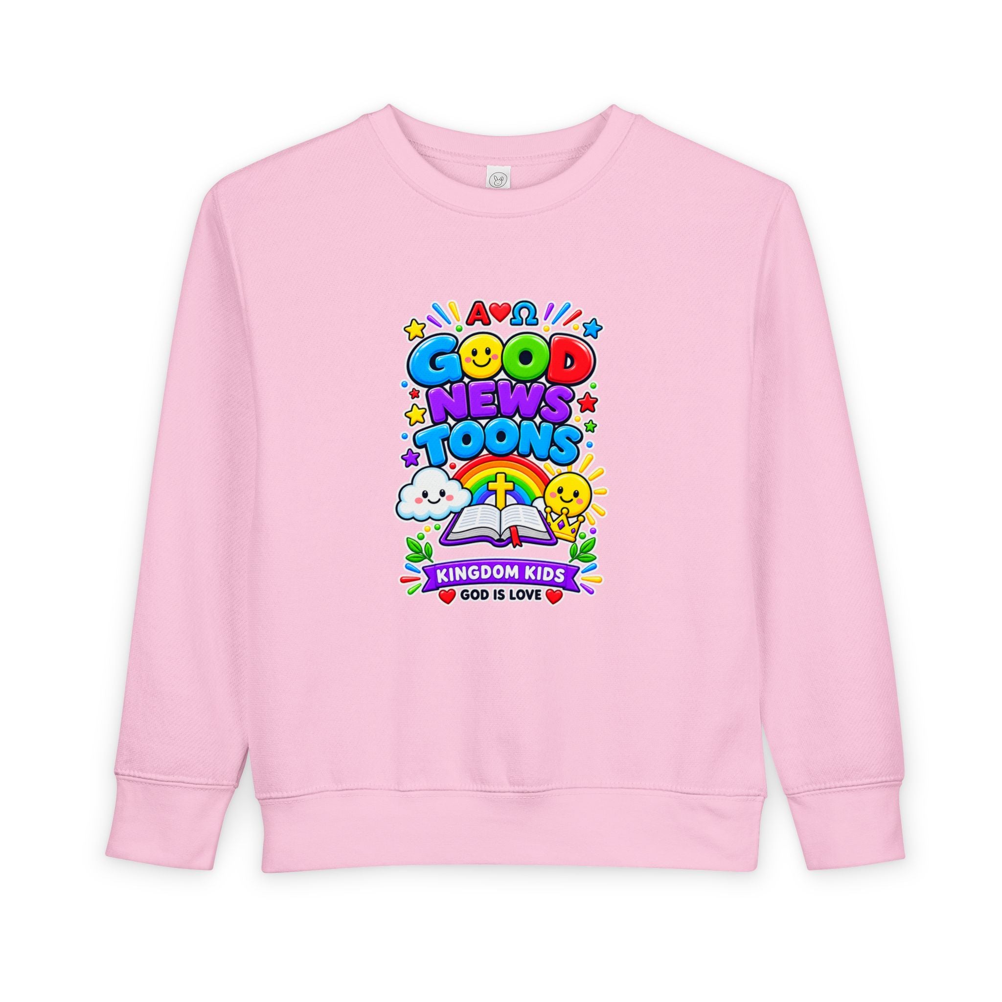 Toddler Sweatshirt — "Good News Toons" Kingdom Kids Crewneck