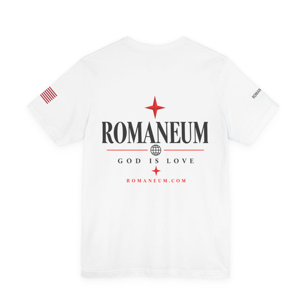 Romaneum 'AMOR/ROMA' God Is Love Graphic Tee