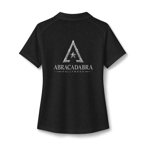 Abracadabra Logo Women's Polo Shirt — Magic Hollywood Graphic