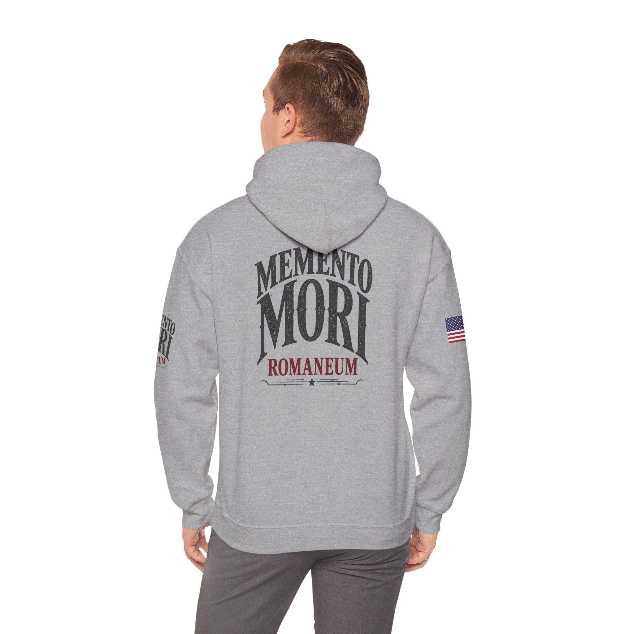 Memento Mori Hoodie — Romaneum Skull Graphic Pullover