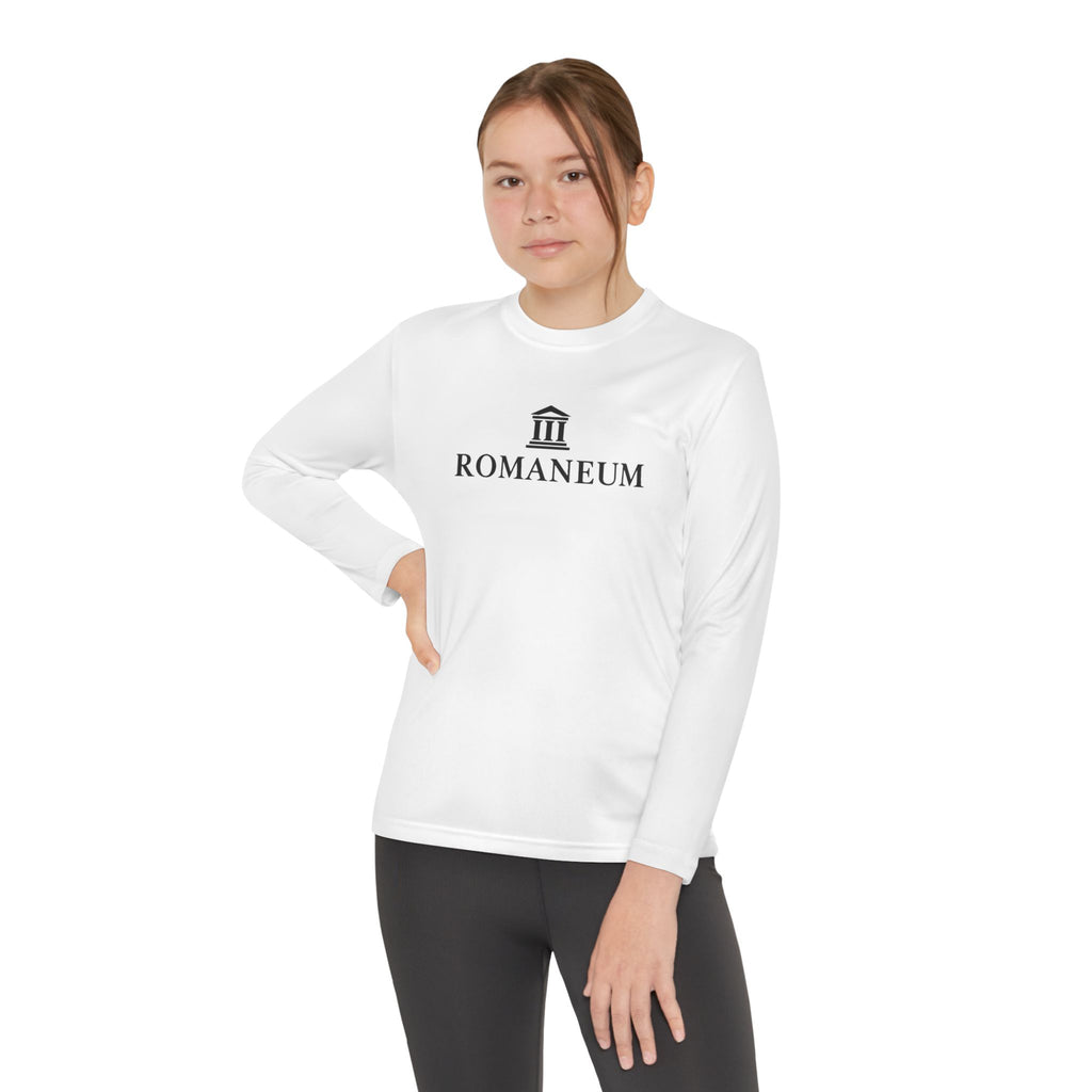 Romaneum Youth Long Sleeve Tee — Classic Roman Logo Shirt