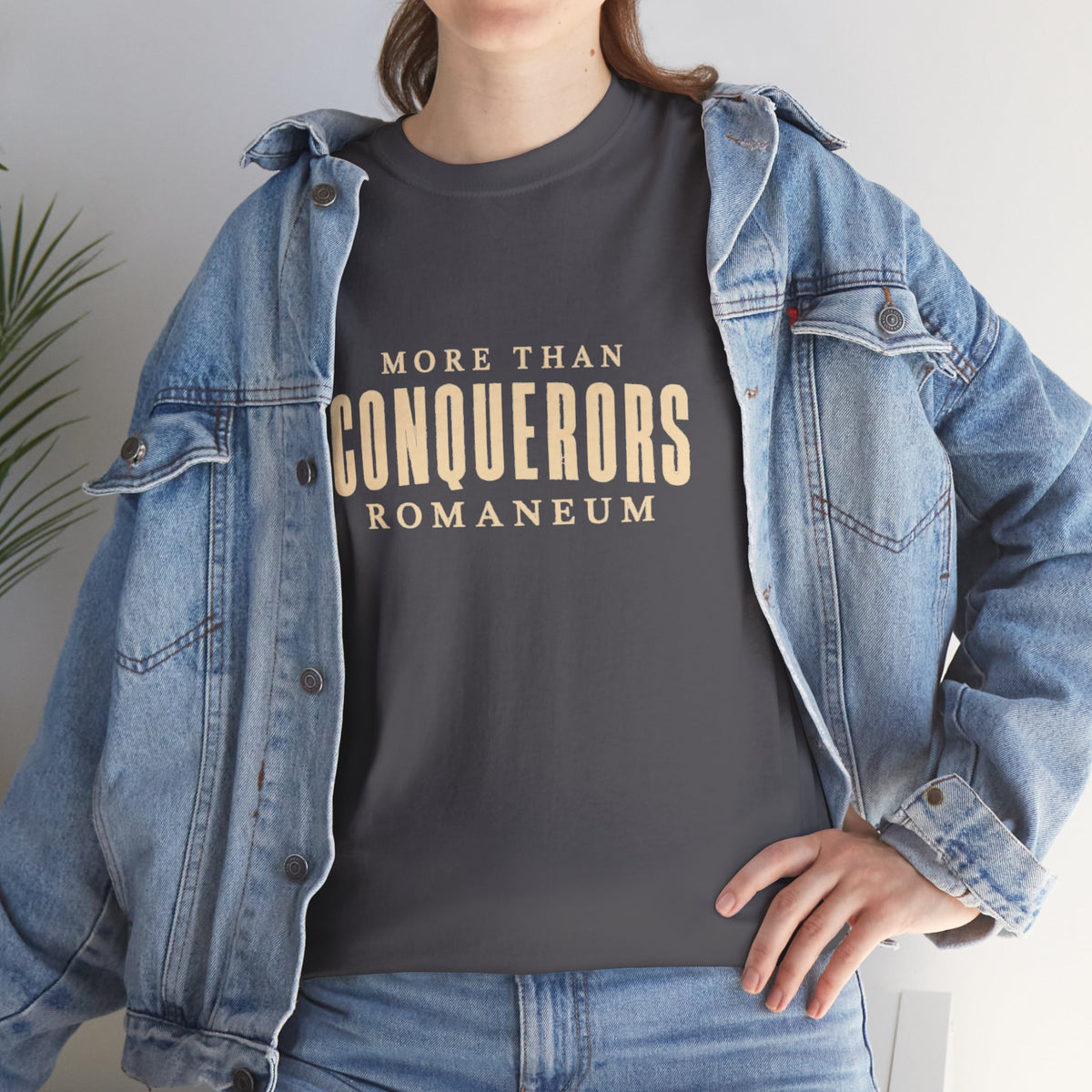 Conquerors Romanum Tee — 'More Than Conquerors' Shirt