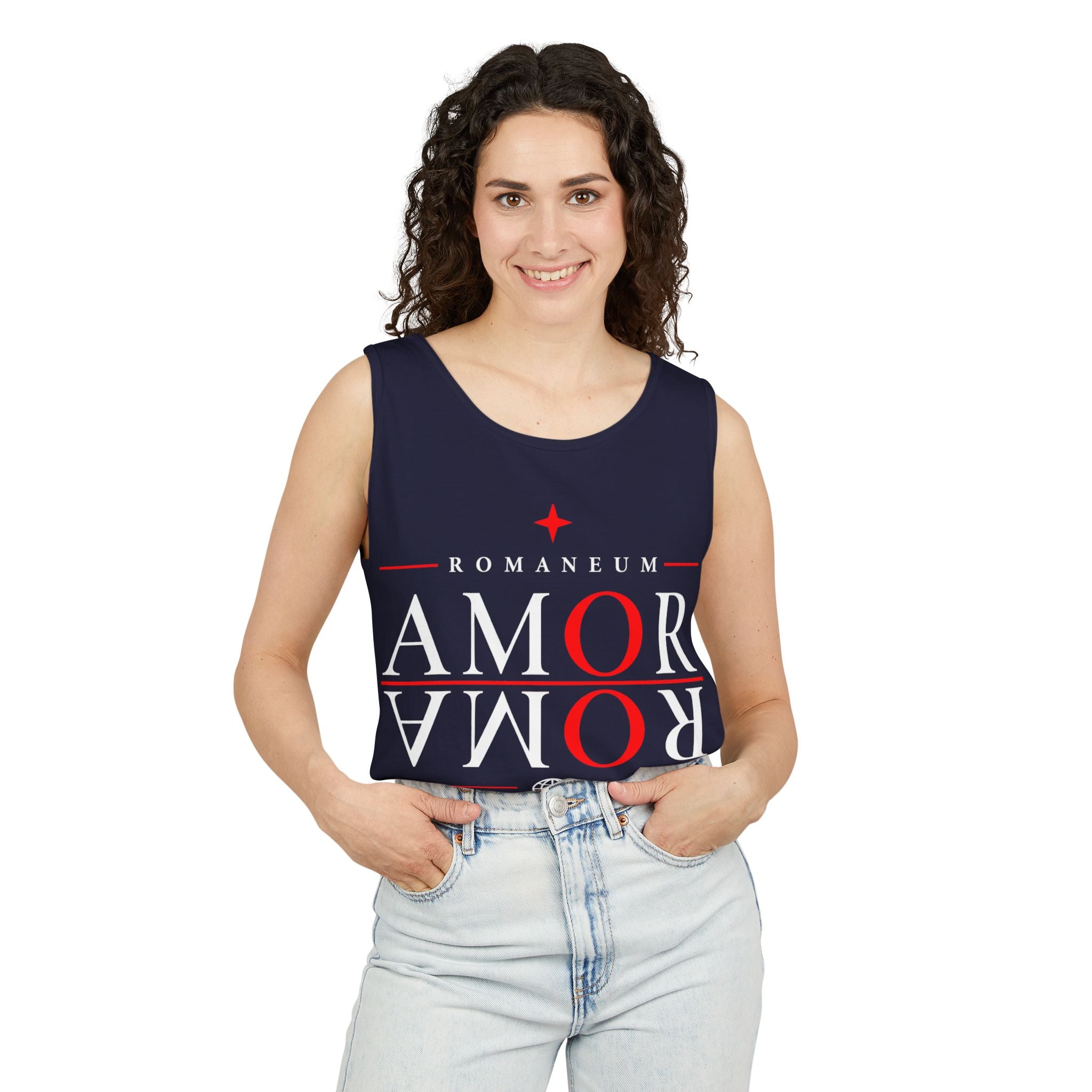 Amor/Roma Romaneum Tank Top — "God Is Love" Graphic Tank