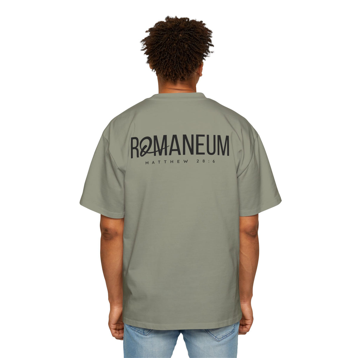 He Is Risen Christian Tee — Romaneum Matthew 28:6 Easter T‑Shirt