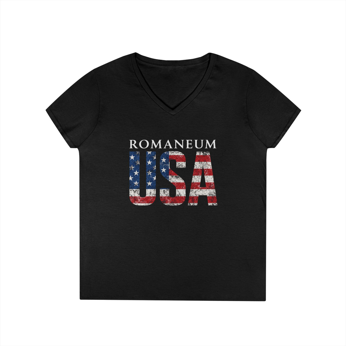 Ladies' V-Neck T-Shirt - ROMANEUM USA