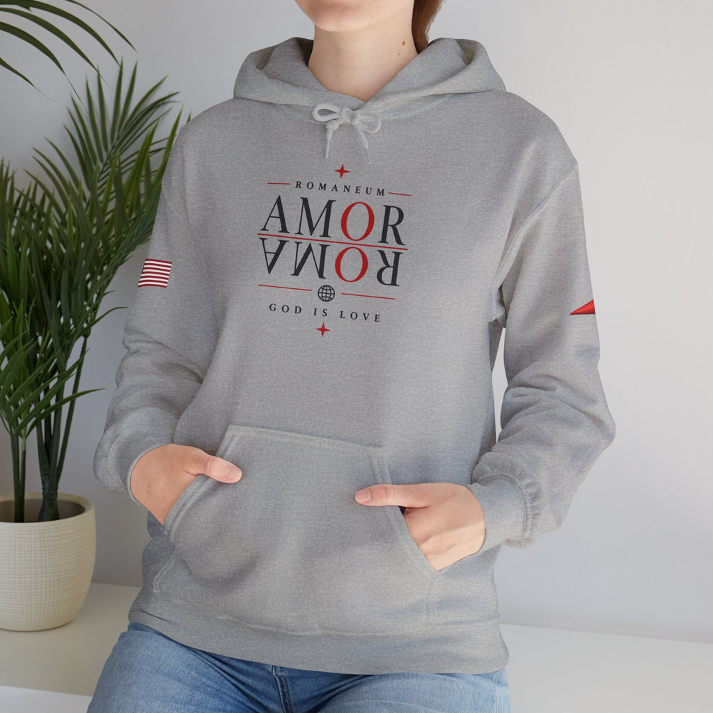 Romaneum ‘Amor’ Hoodie — God Is Love Graphic Sweatshirt
