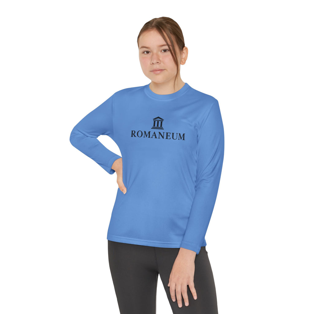 Romaneum Youth Long Sleeve Tee — Classic Roman Logo Shirt