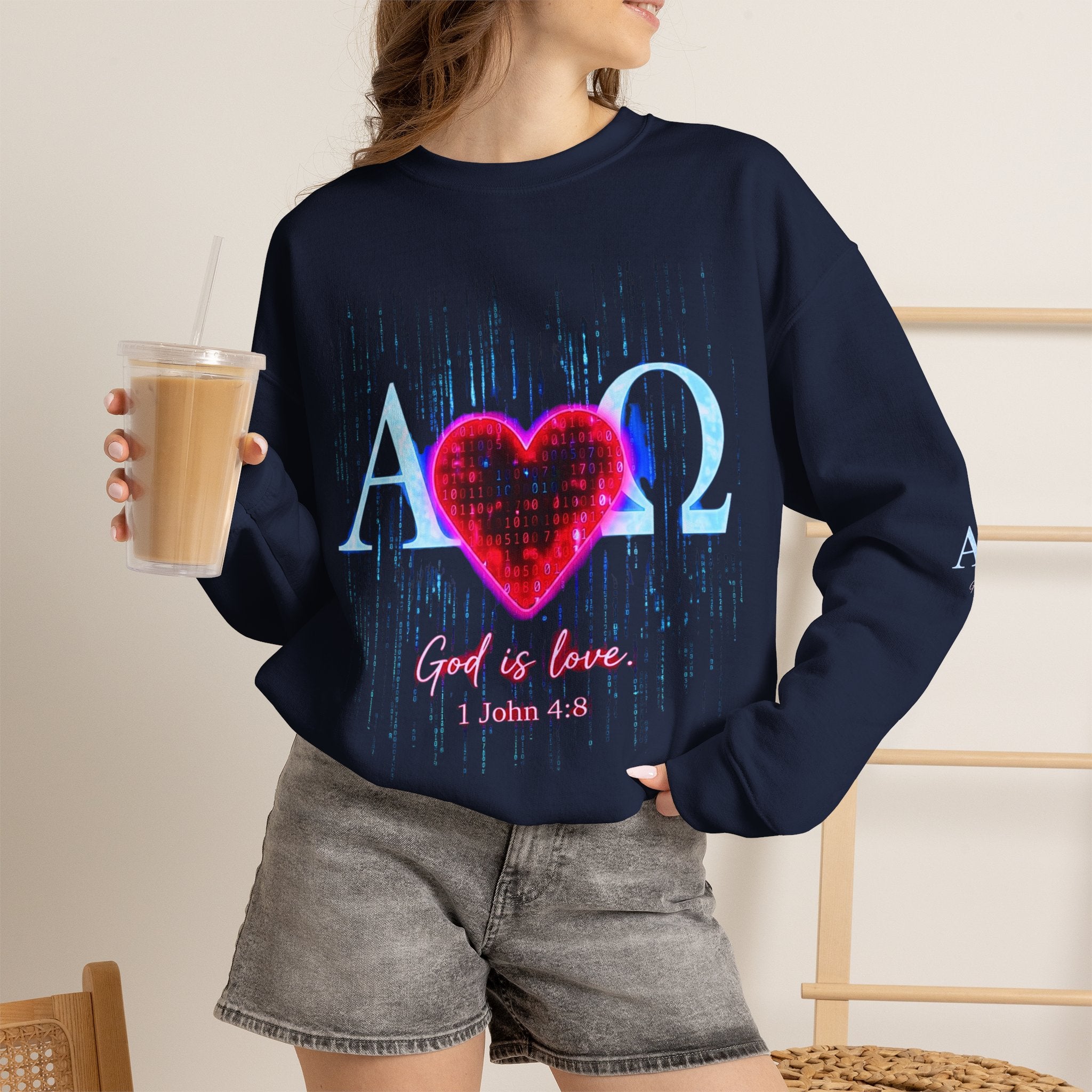 Alpha Omega Heart Sweatshirt ROMANEUM