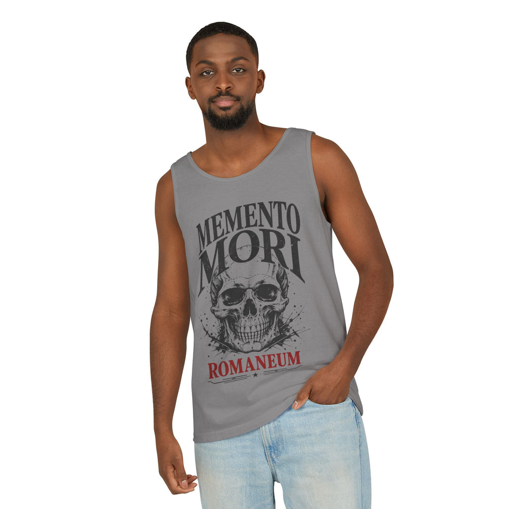 Memento Mori Skull Tank Top — Romaneum Vintage-Style Reminder Tank