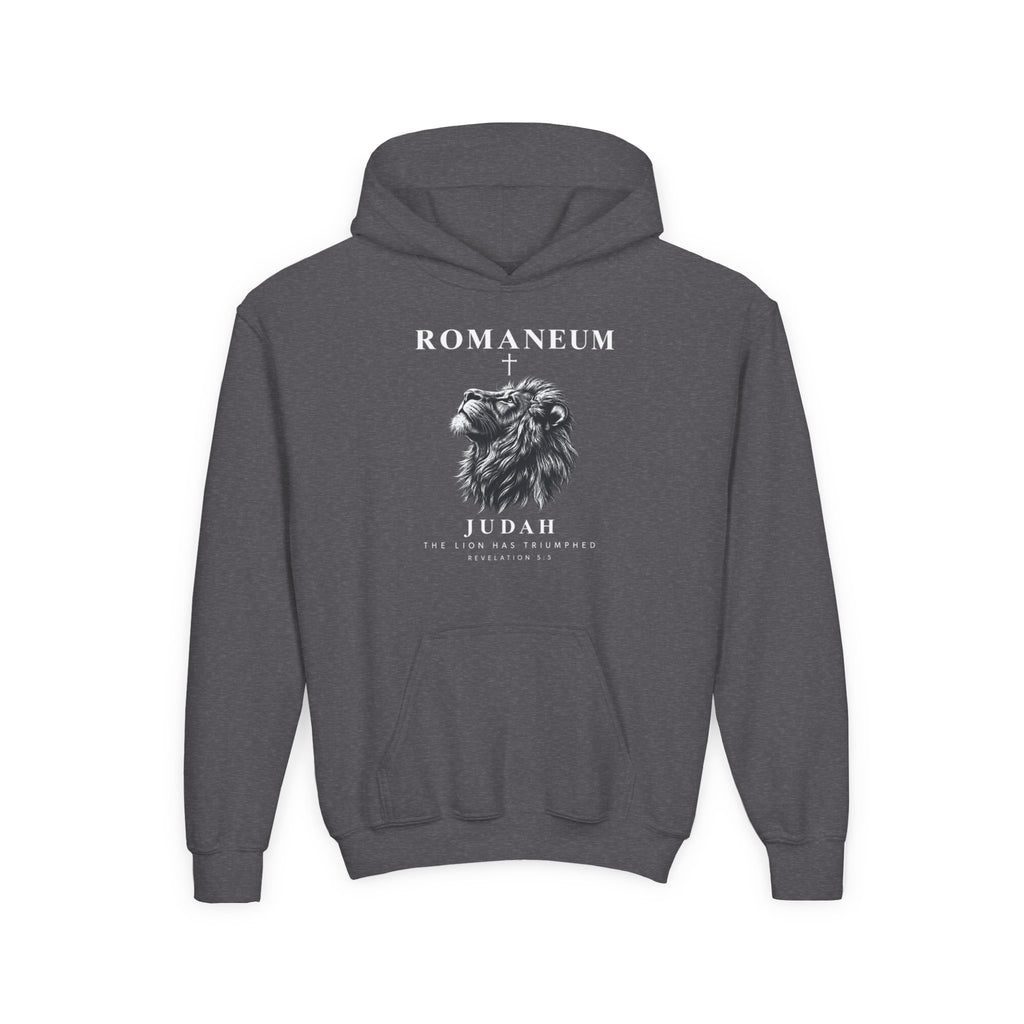 Romaneum Judah Lion Hoodie — Youth Graphic Sweatshirt
