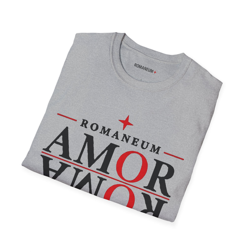 Amor/Roma 'ROMANEUM' Graphic T‑Shirt — 'AMOR' Reflection Design (God Is Love)