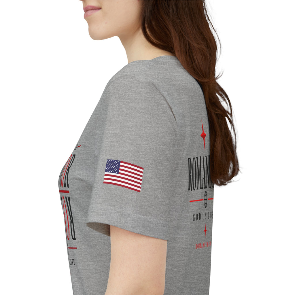Romaneum 'AMOR/ROMA' God Is Love Graphic Tee