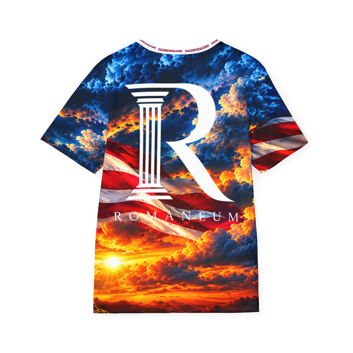 ROMANEUM Patriotic Eagle All-Over Print Jersey