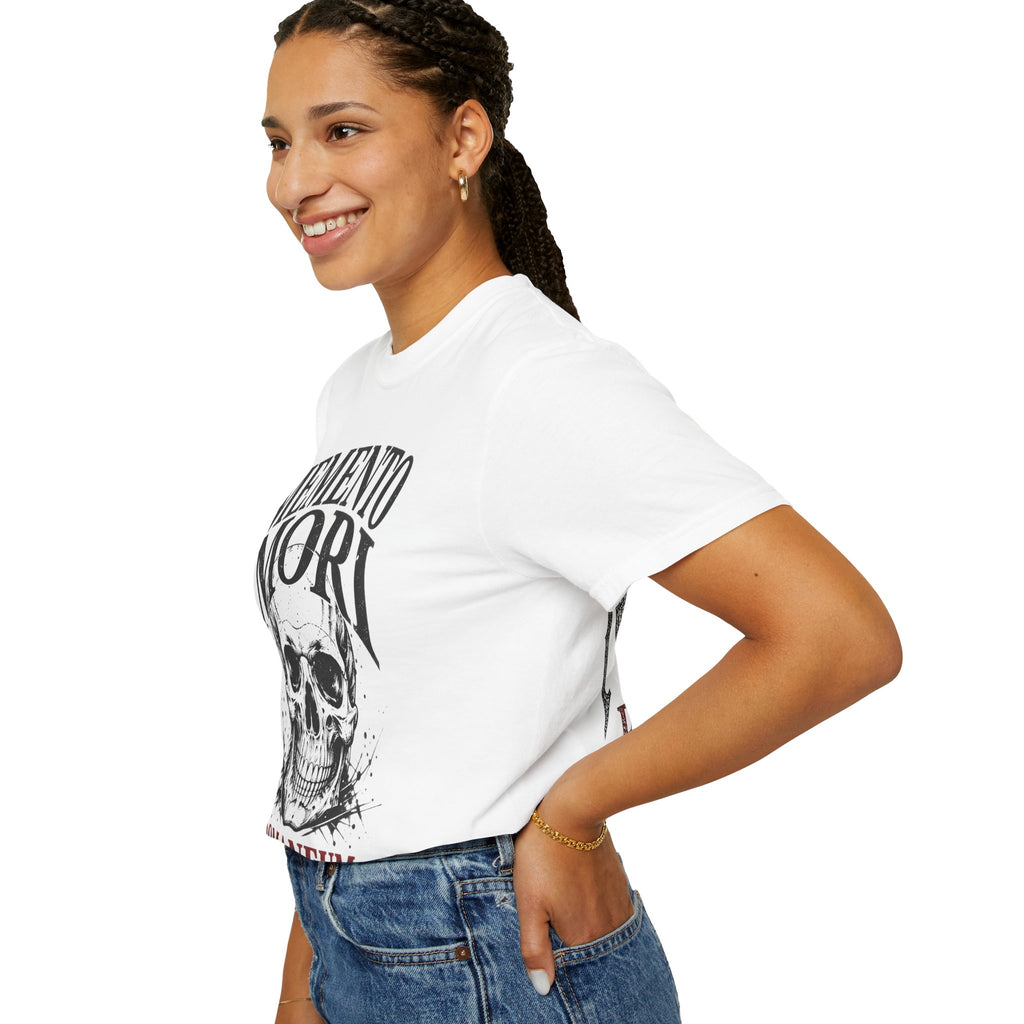 Memento Mori Skull T‑Shirt — Romaneum Gothic Graphic Tee