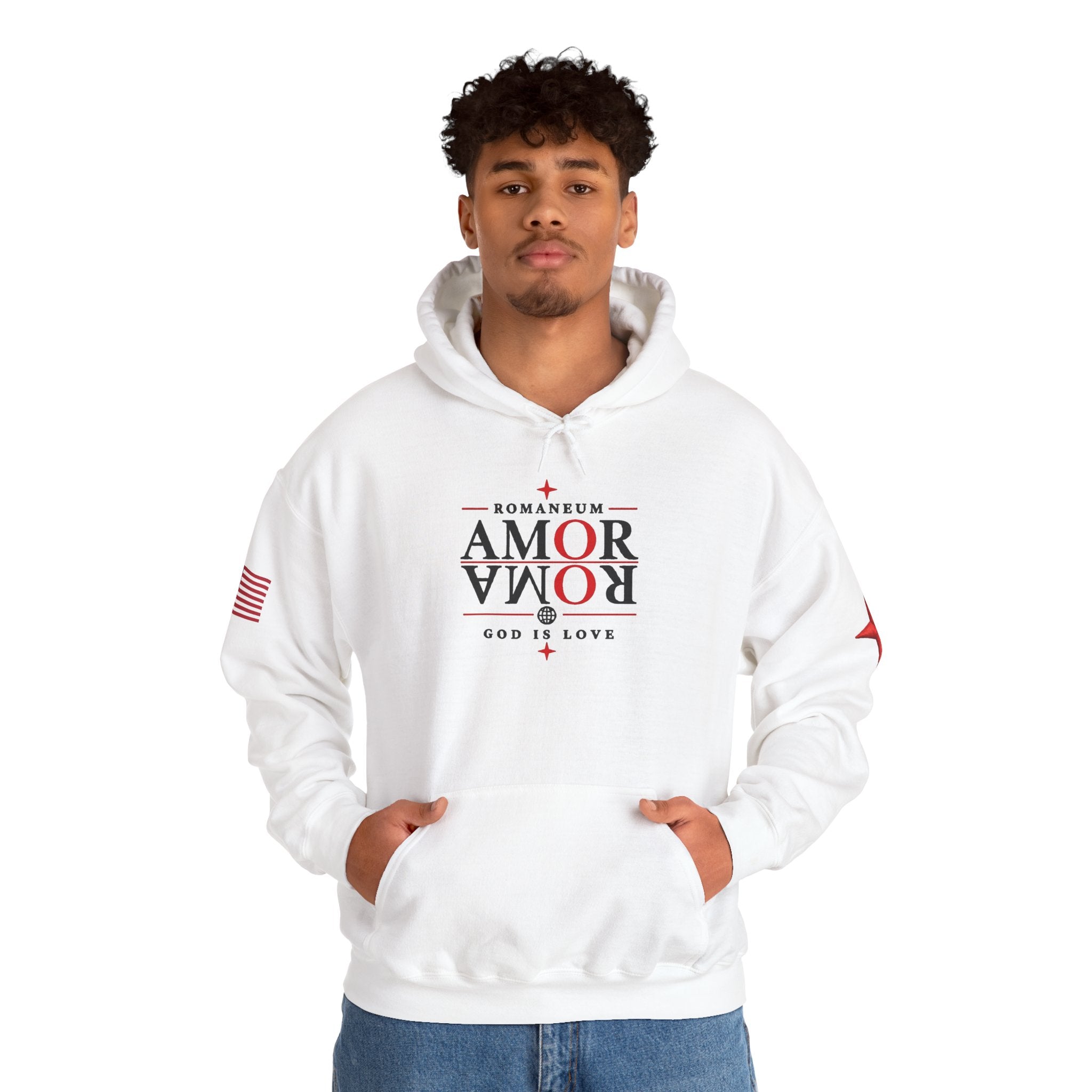 Romaneum ‘Amor’ Hoodie — God Is Love Graphic Sweatshirt